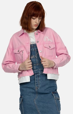 (W) EVISU SS24 海鷗刺繡粉色丹寧外套 2ESHTW4DJ4002FFDN Shop (W) EVISU SS24 海鷗刺繡粉色丹寧外套 2ESHTW4DJ4002FFDN