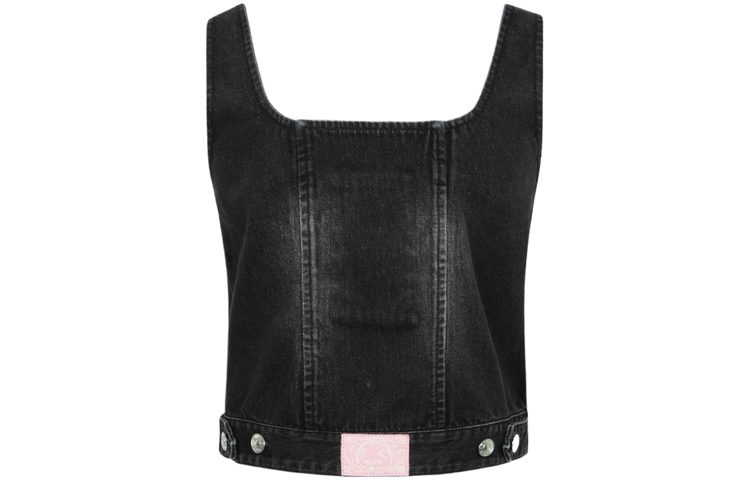 (Women) EVISU SS24  Seagull Embroidery Detachable Denim Jacket - Black. 2ESHTW4DJ4004FFDN 圖 7