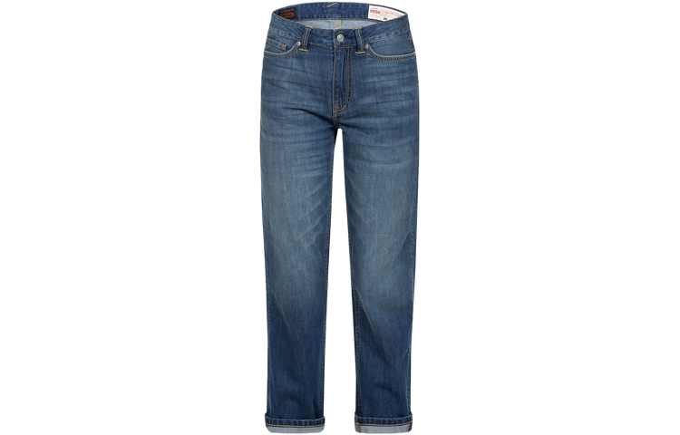 (Women) EVISU SS24  Wide-Leg Seagull Embossed Denim Jeans in Blue. 2ESHTW4JE4104RXDN 圖 3