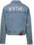 Buy (W) Chaqueta Vaquera Ancha Azul EVISU SS24 con Bordados y Logos Estampados. 2ESHTW4DJ4054LFDP