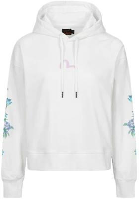 (W) EVISU SS24 白色連帽衫 3D海鷗印花與花卉刺繡 2ESHTW4SW4075CPCT Order (W) EVISU SS24 白色連帽衫 3D海鷗印花與花卉刺繡 2ESHTW4SW4075CPCT