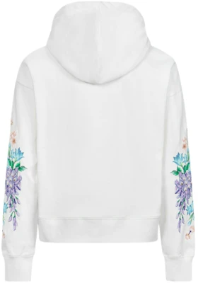 (W) EVISU SS24 白色連帽衫 3D海鷗印花與花卉刺繡 2ESHTW4SW4075CPCT Lookbook (W) EVISU SS24 白色連帽衫 3D海鷗印花與花卉刺繡 2ESHTW4SW4075CPCT