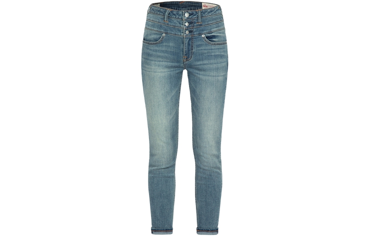 (Women) EVISU Washed Seagull Logo Denim Jeans Women - Denim Blue 2ESHTW3JE179SKCX 圖 2