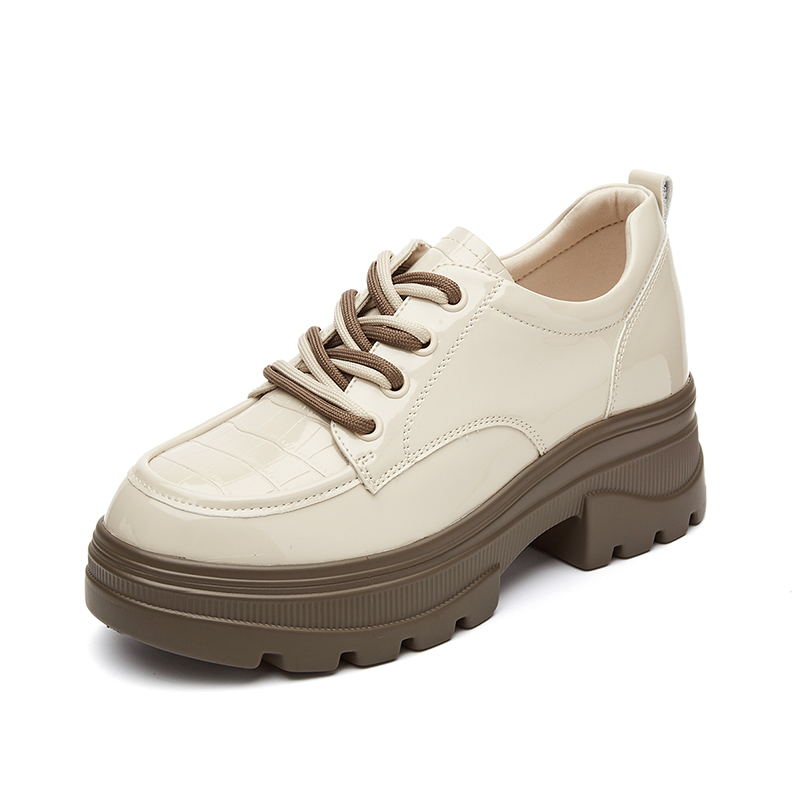 (Women) Excull EXULL Esquire Thick Sole Round Toe Loafer 'Beige' 1317100771