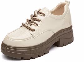 (Women) Excull EXULL Esquire Thick Sole Round Toe Loafer 'Beige' 1317100771 (Women) Excull EXULL Esquire Thick Sole Round Toe Loafer 'Beige' 1317100771