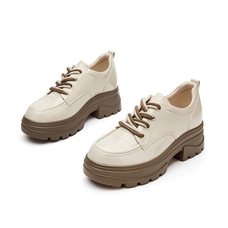 Order (Women) Excull EXULL Esquire Thick Sole Round Toe Loafer 'Beige' 1317100771