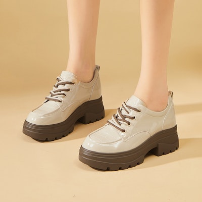 (W) Excull EXULL Esquire Kasut Tebal Hujung Bulat 'Beige' 1317100771 Shop (W) Excull EXULL Esquire Kasut Tebal Hujung Bulat 'Beige' 1317100771