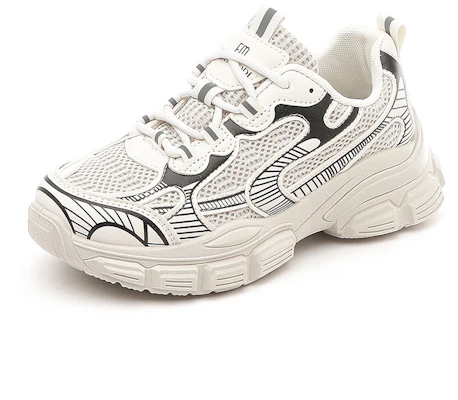 (Women) Excull EXULL IsQ 'Thick Sole Breathable Mesh Low Top Dad Shoes' 73177617 3