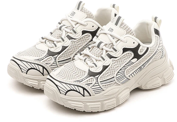 (Women) Excull EXULL IsQ 'Thick Sole Breathable Mesh Low Top Dad Shoes' 73177617 4