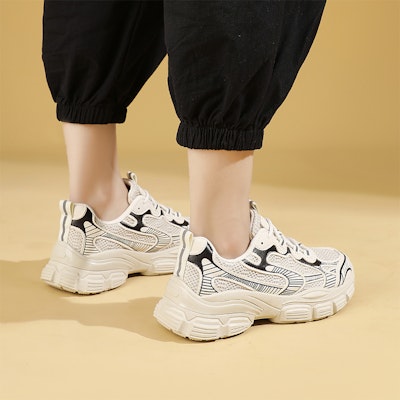 (Women) Excull EXULL IsQ 'Thick Sole Breathable Mesh Low Top Dad Shoes' 73177617 8