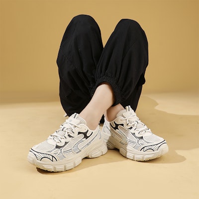 (Women) Excull EXULL IsQ 'Thick Sole Breathable Mesh Low Top Dad Shoes' 73177617 10