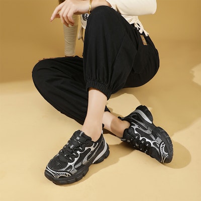(Women) Excull EXULL IsQ 'Thick Sole Breathable Mesh Low Top Dad Shoes' 73177617 Details for (Women) Excull EXULL IsQ 'Thick Sole Breathable Mesh Low Top Dad Shoes' 73177617