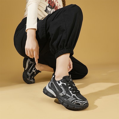 (W) Excull EXULL IsQ 'Zapatillas Padre de Malla Transpirable con Suela Gruesa y Baja' 73177617 Cheap (W) Excull EXULL IsQ 'Zapatillas Padre de Malla Transpirable con Suela Gruesa y Baja' 73177617