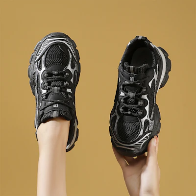 (Women) Excull EXULL IsQ 'Thick Sole Breathable Mesh Low Top Dad Shoes' 73177617 1