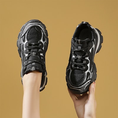 (Women) Excull EXULL IsQ 'Thick Sole Breathable Mesh Low Top Dad Shoes' 73177617 2