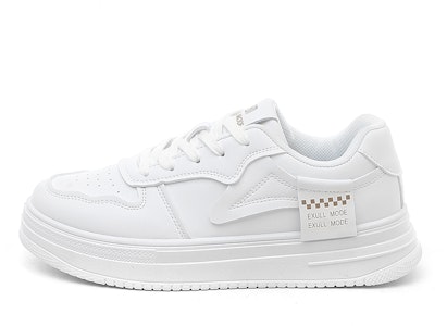 (W) エクソールQ 合皮プラットフォーム 白 ローカットカジュアル 13174061 Buy (W) エクソールQ 合皮プラットフォーム 白 ローカットカジュアル 13174061