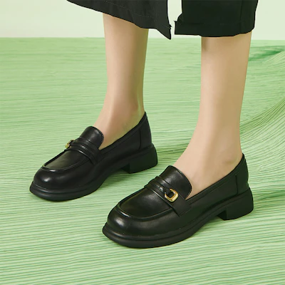 (Women) Excull EXULL Yi Si Q 'Round Toe Temperament Loafer' 13171019 4