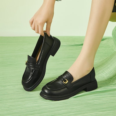 (Women) Excull EXULL Yi Si Q 'Round Toe Temperament Loafer' 13171019 Sizing (Women) Excull EXULL Yi Si Q 'Round Toe Temperament Loafer' 13171019