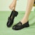 (W) Excull EXULL Yi Si Q 'Kasut Loafers Hujung Bulat' 13171019