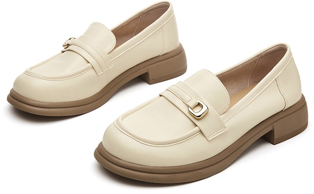 (W) Excull EXULL Yi Si Q 'Kasut Loafers Hujung Bulat' 13171019 1