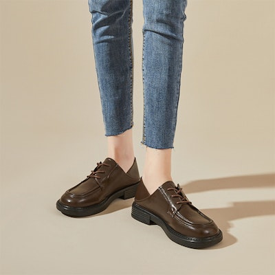 (Women) Exull 3.5cm 'Retro Versatile Casual Deep Brown' 8215104880 Purchase (Women) Exull 3.5cm 'Retro Versatile Casual Deep Brown' 8215104880