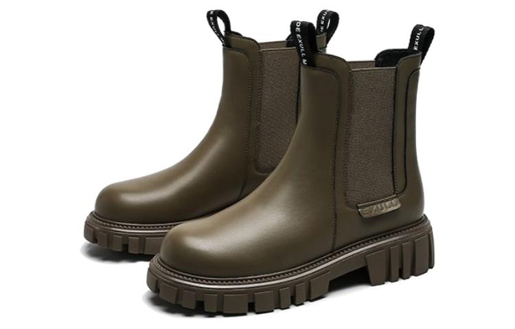 Lookbook (W) Exull 依思Q 切尔西靴 '军绿色' 1218610244