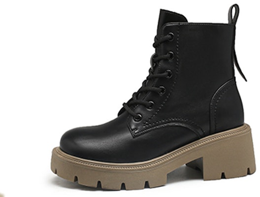 (W) (女性用) エクセル アンクルブーツ『ブラックレザープラットフォーム』1218640960 1218640960 Buy (W) (女性用) エクセル アンクルブーツ『ブラックレザープラットフォーム』1218640960 1218640960