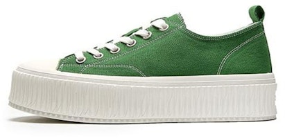 (Women) Exull Canvas Platform 'Green' 1215400740 (Women) Exull Canvas Platform 'Green' 1215400740