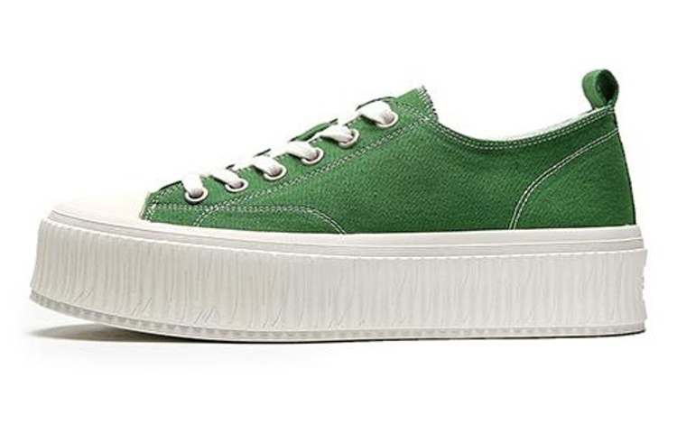 (Women) Exull Canvas Platform 'Green' 1215400740