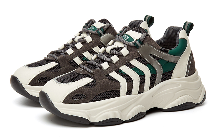 (W) Exull Chunky Sneakers 'White-Grey' 圖 3