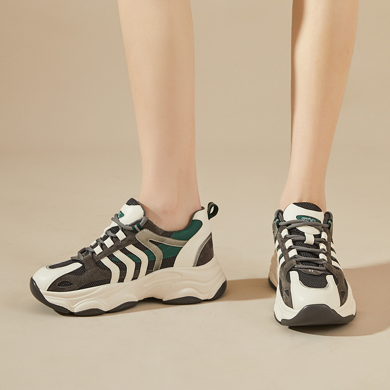 (W) Exull Chunky Sneakers 'White-Grey' 圖 5