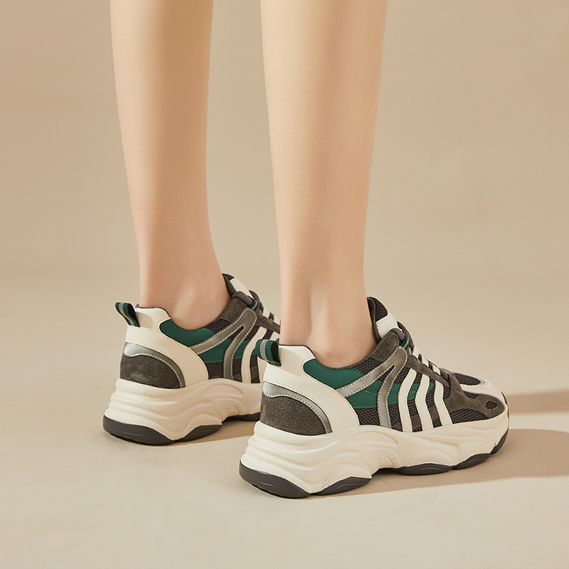 (W) Exull Chunky Sneakers 'White-Grey' 圖 6