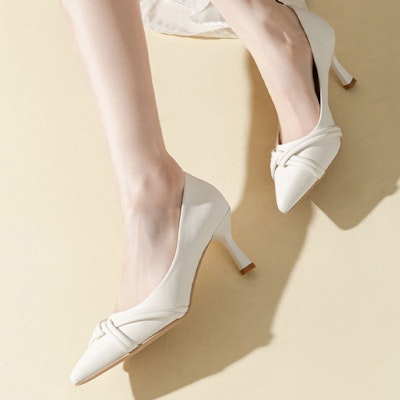 (W) 엑설 E.S.Q 화이트 뾰족 스틸레토 펌프스 7315000870 Purchase (W) 엑설 E.S.Q 화이트 뾰족 스틸레토 펌프스 7315000870