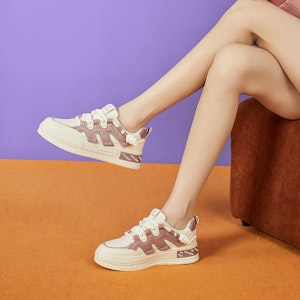 (W) 엑설 이즈Q 레더 플랫폼 스니커즈 (Exull Ease Q Leather Platform Sneakers) 73174018 3