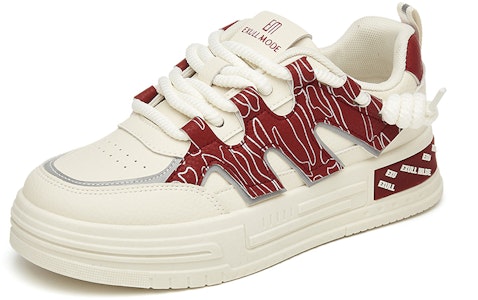 (W) 엑설 이즈Q 레더 플랫폼 스니커즈 (Exull Ease Q Leather Platform Sneakers) 73174018 4