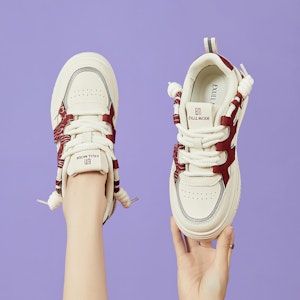 (W) 엑설 이즈Q 레더 플랫폼 스니커즈 (Exull Ease Q Leather Platform Sneakers) 73174018 7