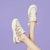 (W) Exull EASE Q Kulit Sintetik Platform 'Kasut Sneaker Rendah Serbaguna' 73174018