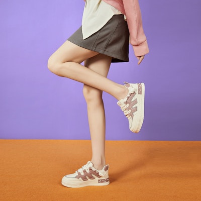 (W) Exull EASE Q Kulit Sintetik Platform 'Kasut Sneaker Rendah Serbaguna' 73174018 2