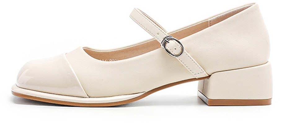 (Women) Exull Es Q Synthetic Leather French Square Toe High Heel 4cm 'Mary Jane' 7315002161 Buy (Women) Exull Es Q Synthetic Leather French Square Toe High Heel 4cm 'Mary Jane' 7315002161