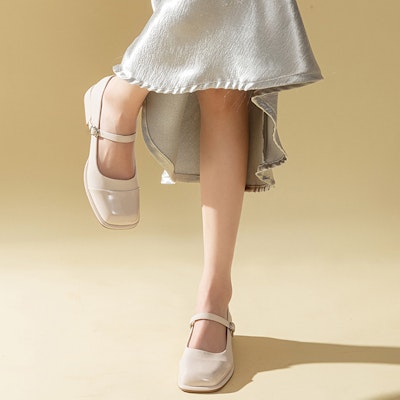 (W) Exull Es Q Kulit Sintetis Hak Tinggi 4cm French Square Toe 'Mary Jane' 7315002161 Lookbook (W) Exull Es Q Kulit Sintetis Hak Tinggi 4cm French Square Toe 'Mary Jane' 7315002161