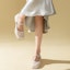 Lookbook (W) Exull Es Q Kulit Sintetik Kasut Tumit Tinggi 4cm 'Mary Jane' Toe Petak Perancis 7315002161