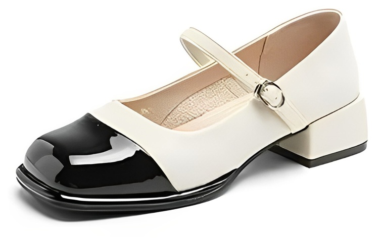 Shop (W) Exull Es Q Sintético Cuadrada Tacón 4cm 'Mary Jane' 7315002161