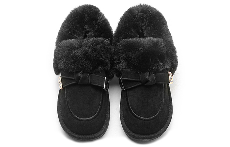 (W) Exull EsiQ PU 'Black Fleece-Lined Slip-On Snow Boots' 圖 3