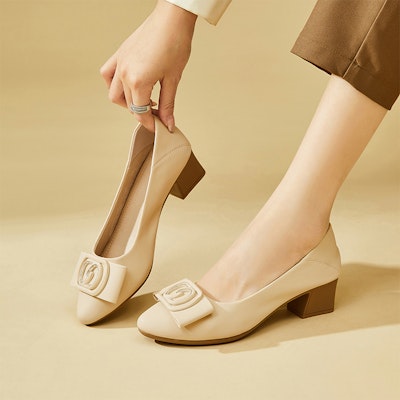 (Women) EXULL ESQ 4.3cm 'Chic Versatile Block Heel' 73170032 12