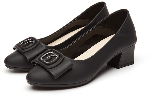 (W) (女性用) EXULL ESQ 4.3cm「シックで多用途なブロックヒール」73170032 73170032 Order (W) (女性用) EXULL ESQ 4.3cm「シックで多用途なブロックヒール」73170032 73170032