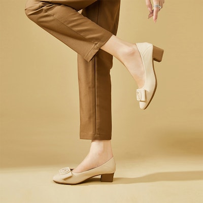 (W) (女性用) EXULL ESQ 4.3cm「シックで多用途なブロックヒール」73170032 73170032 13
