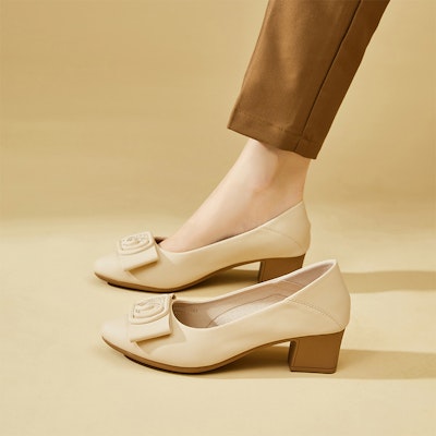 (W) (女性用) EXULL ESQ 4.3cm「シックで多用途なブロックヒール」73170032 73170032 15
