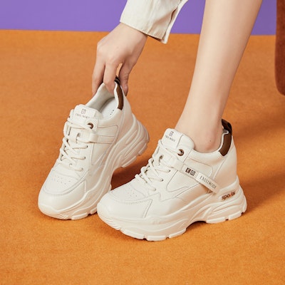 (W) Exull ESQ 'Zapatilla Dad con Suela Elevada de 4cm' 7317762008 10
