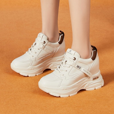 (W) Exull ESQ 'Zapatilla Dad con Suela Elevada de 4cm' 7317762008 11
