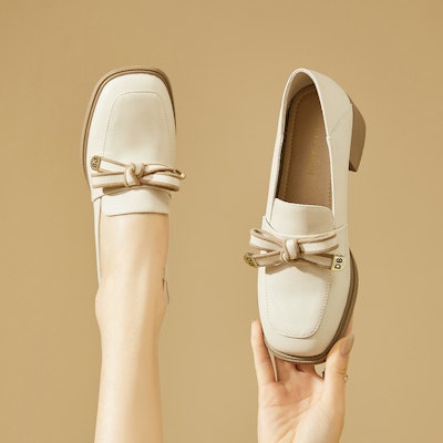 (W) Exull EsQ 'Sepatu Loafer Kasual Kenyamanan Kulit Sintetis' 7317104260 9